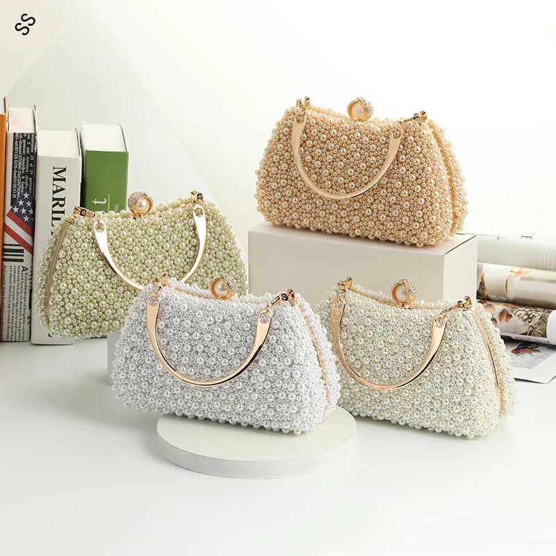 Handmade Pearl Beads Bags for Women, Fashionable Handbags for Wedding Party, Free Shipping, 22*12*9 cm
Handmade Pearl Beads Bags for Women, Fashionable Handbags for Wedding Party, Free Shipping, 22*12*9 cm