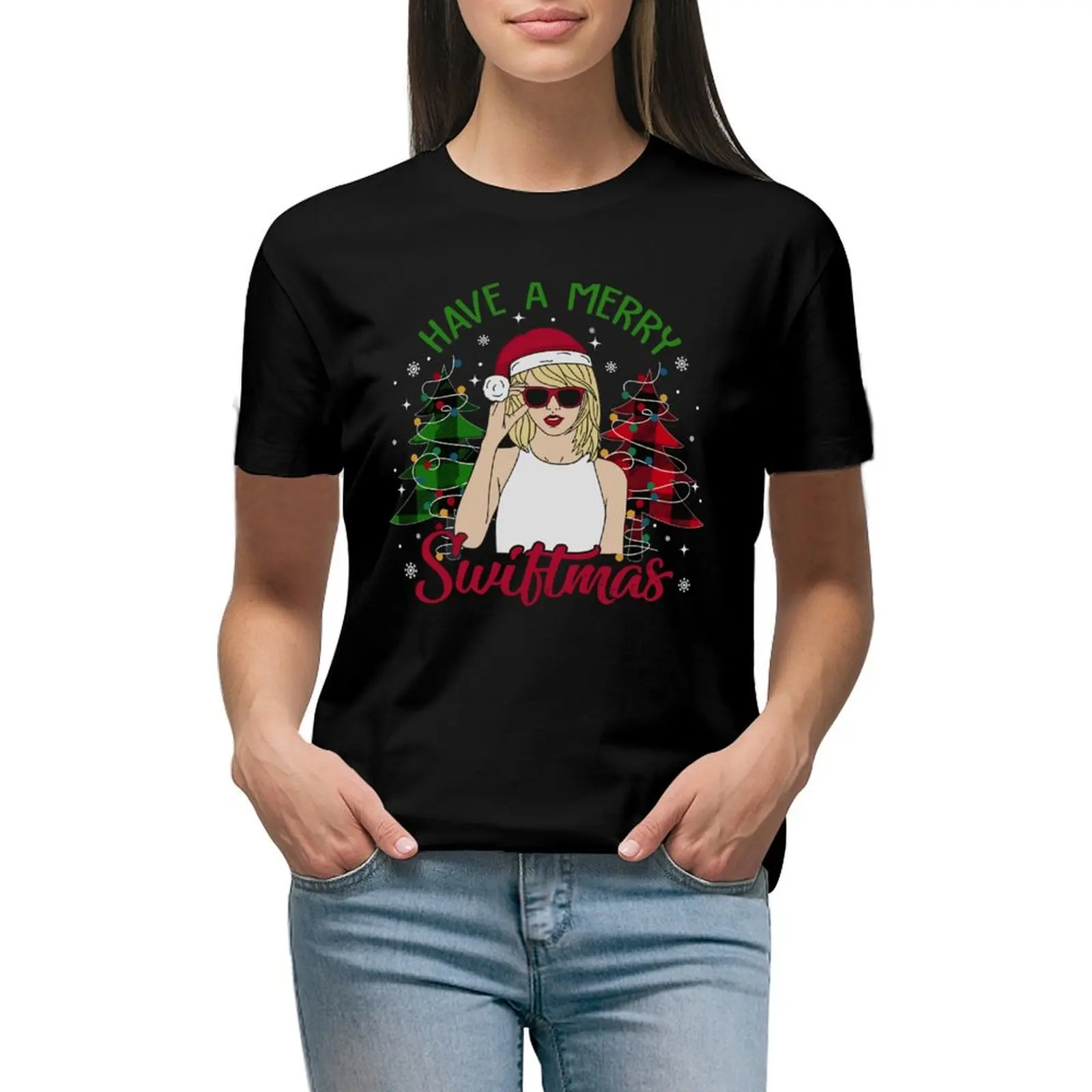 Have A Merry Swiftmas 90s T-shirt summer tops korean fashion Aesthetic clothing cropped t shirts for Women
Have A Merry Swiftmas 90s T-shirt summer tops korean fashion Aesthetic clothing cropped t shirts for Women