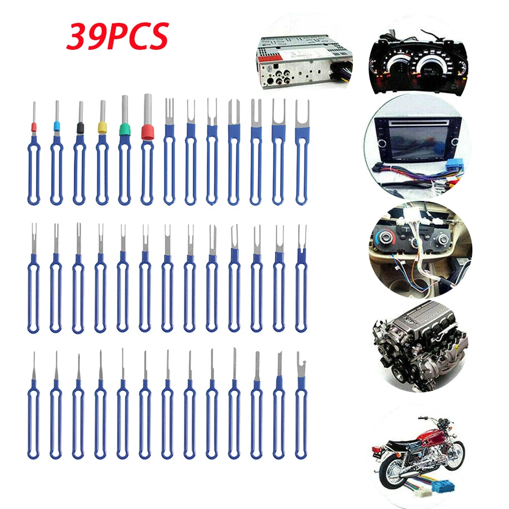 36Pcs Car Terminal Removal Electrical Wiring Crimp Connector Pin Repair Tools Extractor Kit Keys Automotive Plug Pullers
36Pcs Car Terminal Removal Electrical Wiring Crimp Connector Pin Repair Tools Extractor Kit Keys Automotive Plug Pullers