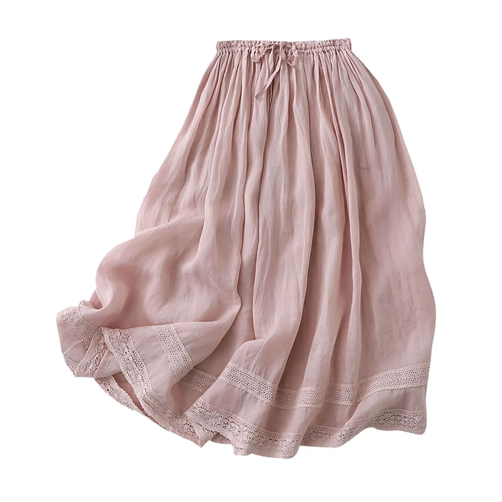 Women's Literary And Retro Style Solid Cotton Linen Longuette Swing Skirt Streetwear Elastic Pleated Sun Skirts 롱스커트
Women's Literary And Retro Style Solid Cotton Linen Longuette Swing Skirt Streetwear Elastic Pleated Sun Skirts 롱스커트