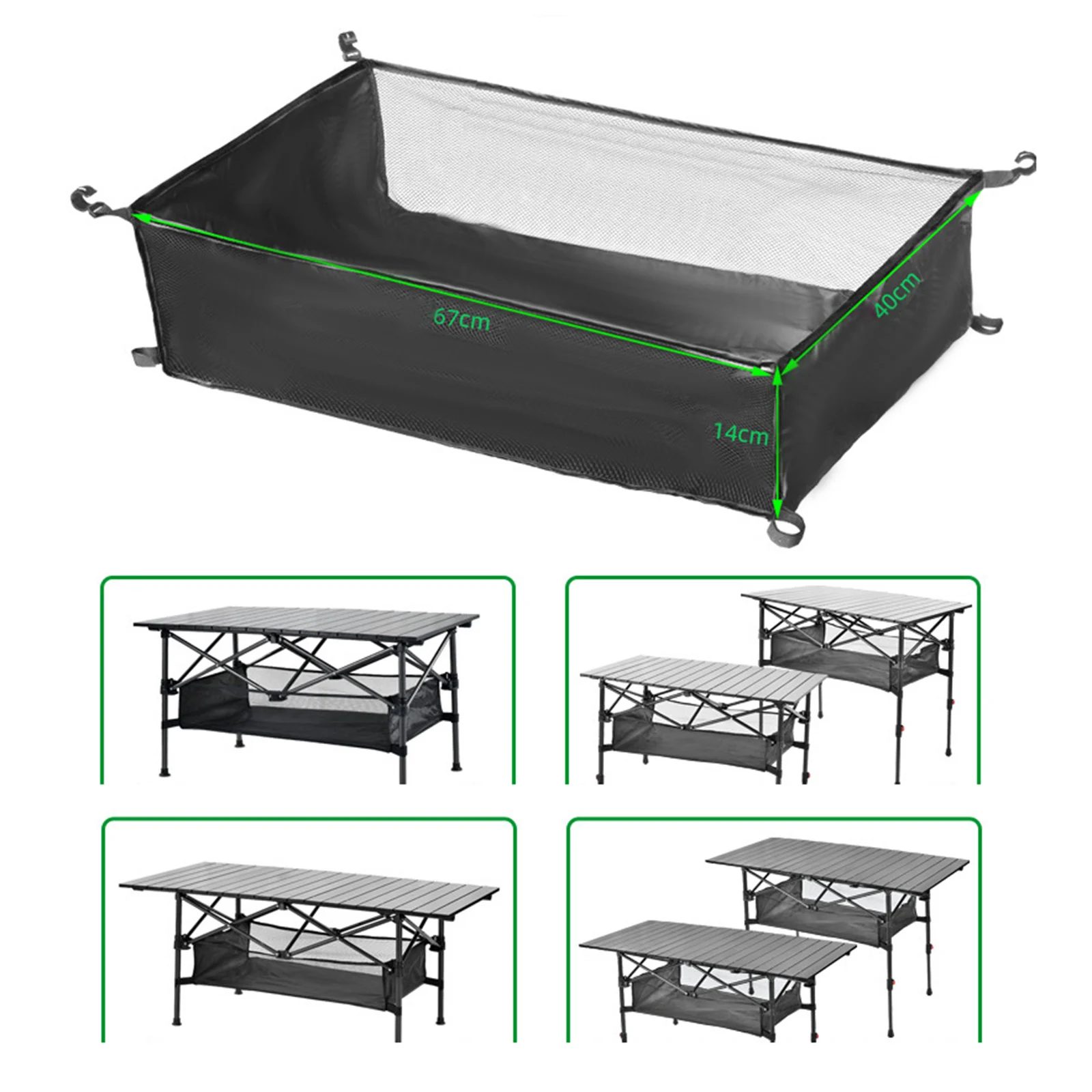 1pc Mesh Bag Mesh Basket Organizer For Camping Table Rack Bag Net Bag Under Table Storage Bag Large Capacity Camping Supplies
1pc Mesh Bag Mesh Basket Organizer For Camping Table Rack Bag Net Bag Under Table Storage Bag Large Capacity Camping Supplies