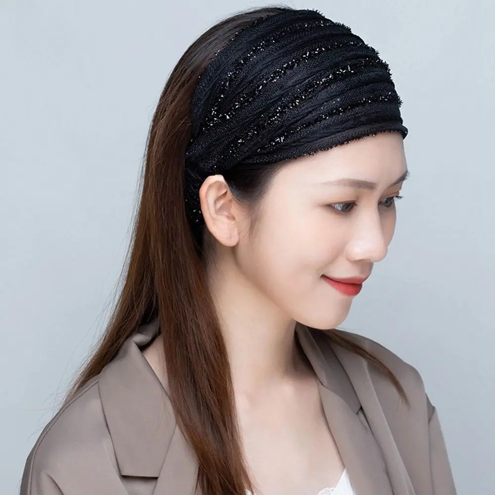 Hair Band Cover the White Hair Shiny Stripe Non Slip Wide Brimmed Women Headband Mesh Hairbands Wide Hair Band Korean Headwear
Hair Band Cover the White Hair Shiny Stripe Non Slip Wide Brimmed Women Headband Mesh Hairbands Wide Hair Band Korean Headwear