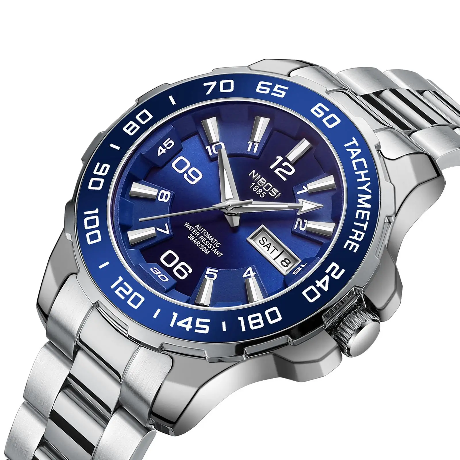 New leisure business men's watch multi-functional waterproof luminous mechanical men's watch date
New leisure business men's watch multi-functional waterproof luminous mechanical men's watch date