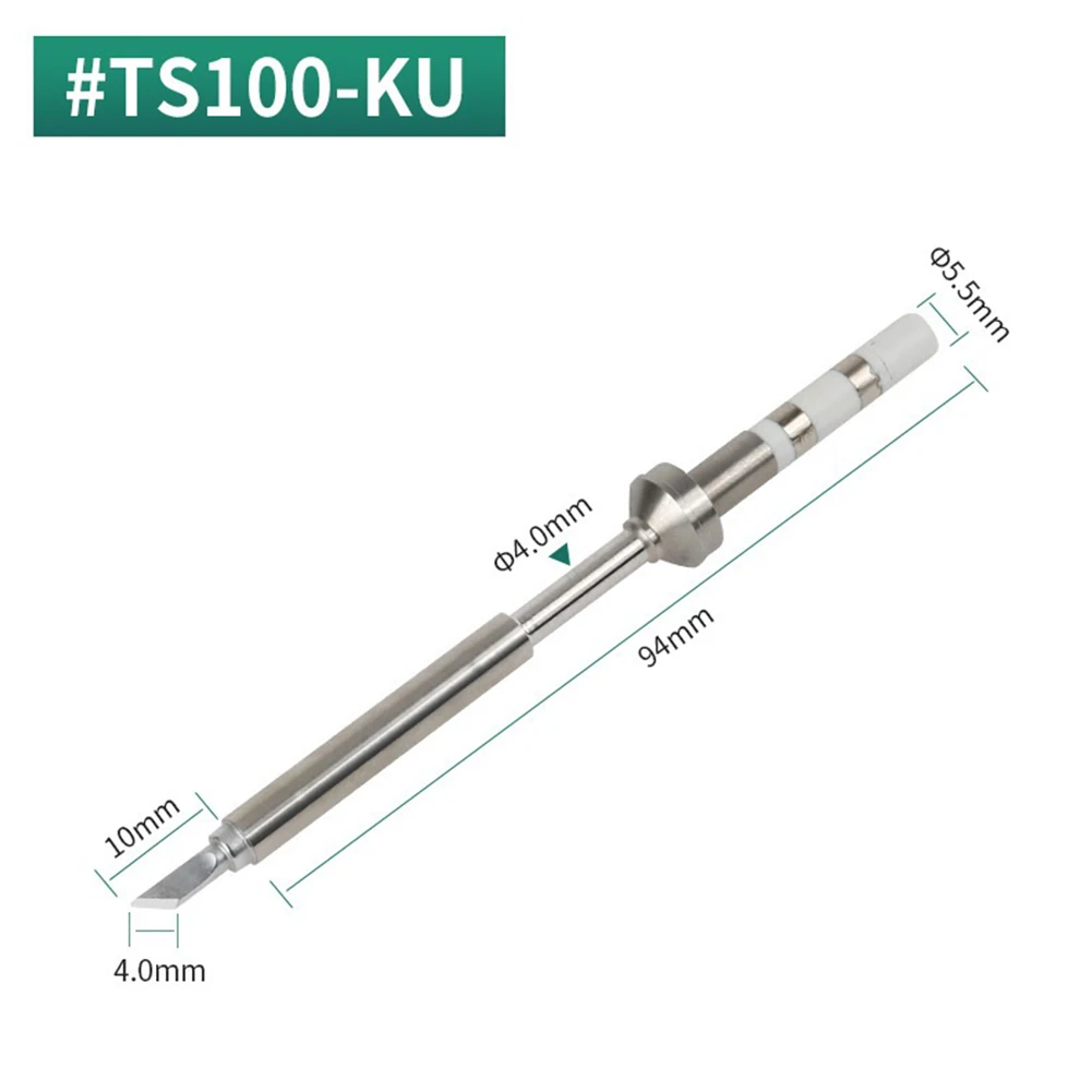 Наконечники для паяльника TS100, 4 шт., Сменные аксессуары для электрического паяльника C1 ILS KU BC2, длина 94 мм, запчасти для сварочного инструмента
Наконечники для паяльника TS100, 4 шт., Сменные аксессуары для электрического паяльника C1 ILS KU BC2, длина 94 мм, запчасти для сварочного инструмента