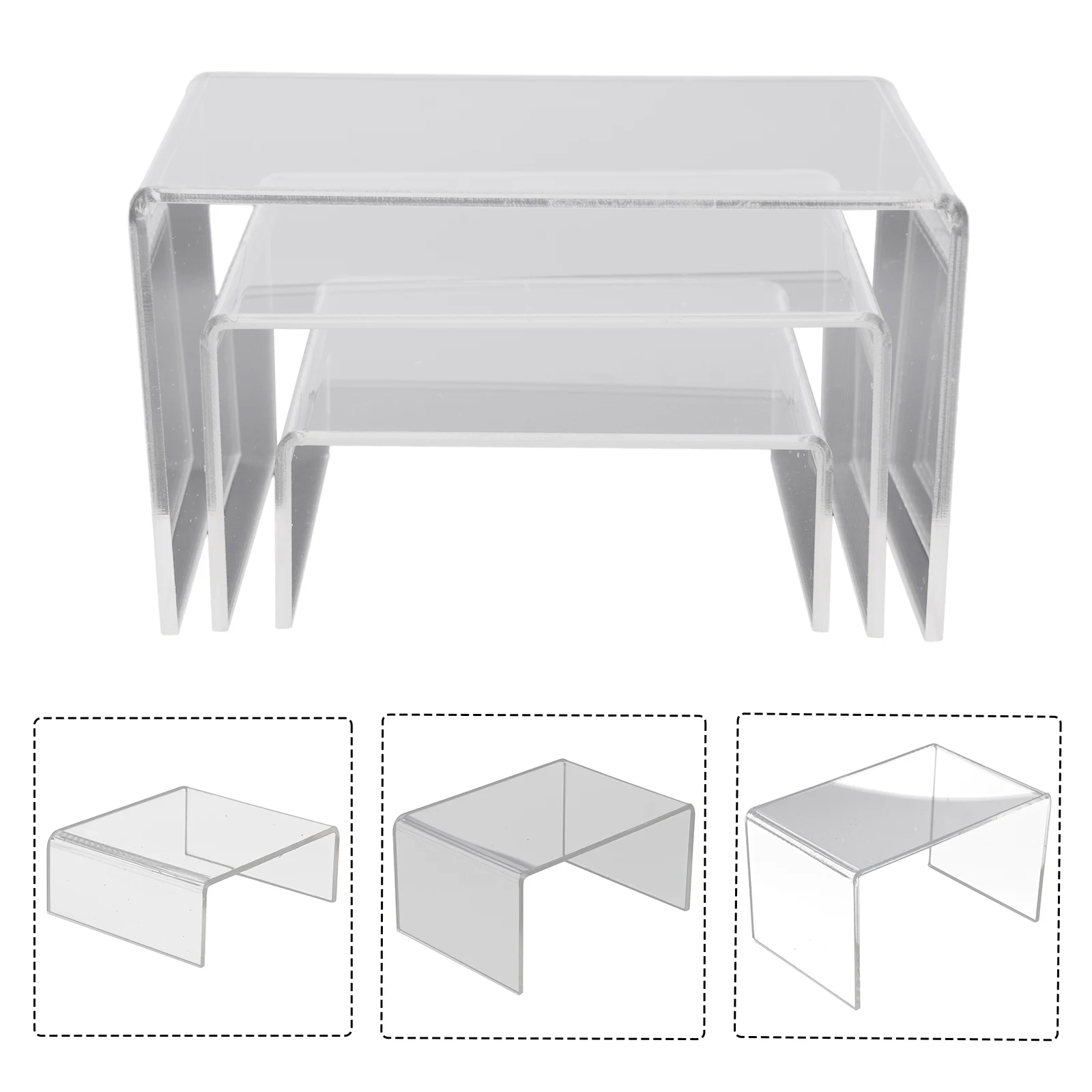 3pcs Square Clear Acrylic Cosmetics Storage Rack Cartoon Character Ladder Frame Holder Toy Car Model Purse Perfume Display Stand
3pcs Square Clear Acrylic Cosmetics Storage Rack Cartoon Character Ladder Frame Holder Toy Car Model Purse Perfume Display Stand