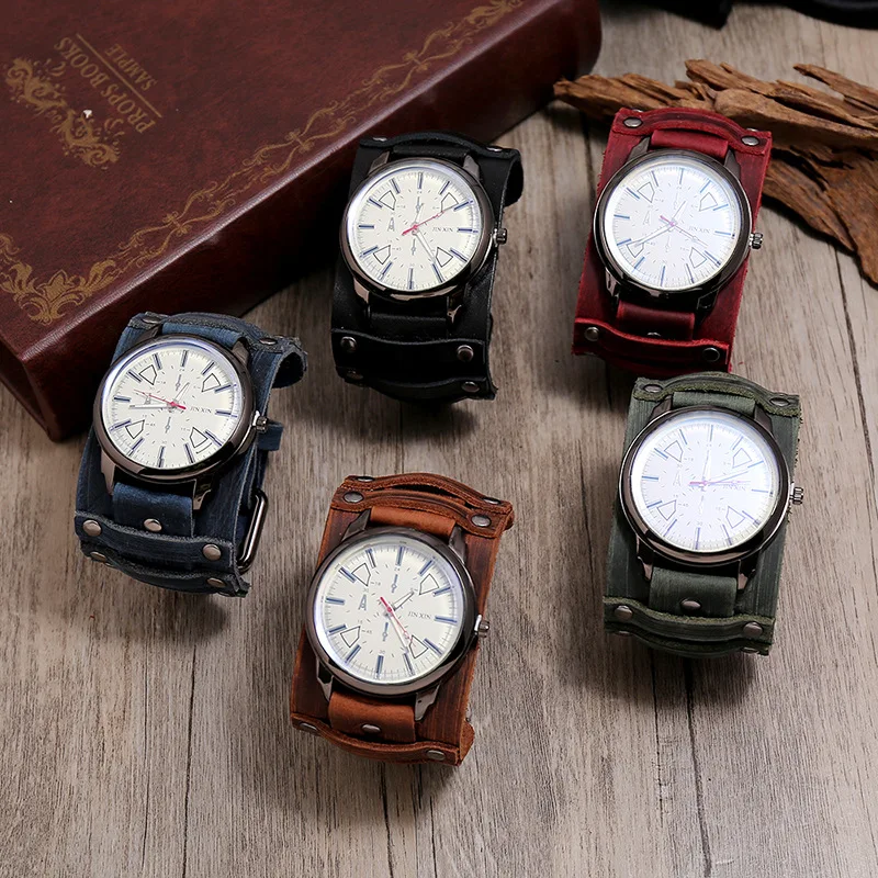 Retro Male Clocks Watch Big Wide Genuine Leather Strap Quartz Watches Relogio Masculino Men Watch Lovers Gift 2022 Dropshipping
Retro Male Clocks Watch Big Wide Genuine Leather Strap Quartz Watches Relogio Masculino Men Watch Lovers Gift 2022 Dropshipping