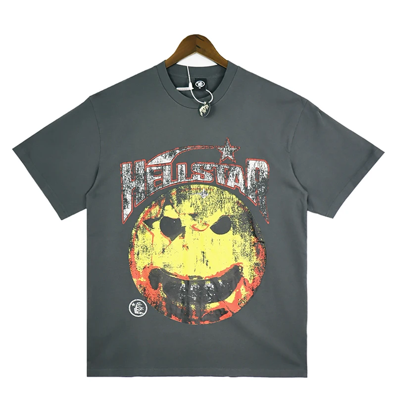 23SS Hellstar Studios Short Sleeve Men Women Best Quality High Street Tees Washed Do Old Gray Tops Vintage Casual Loose T-shirts
23SS Hellstar Studios Short Sleeve Men Women Best Quality High Street Tees Washed Do Old Gray Tops Vintage Casual Loose T-shirts