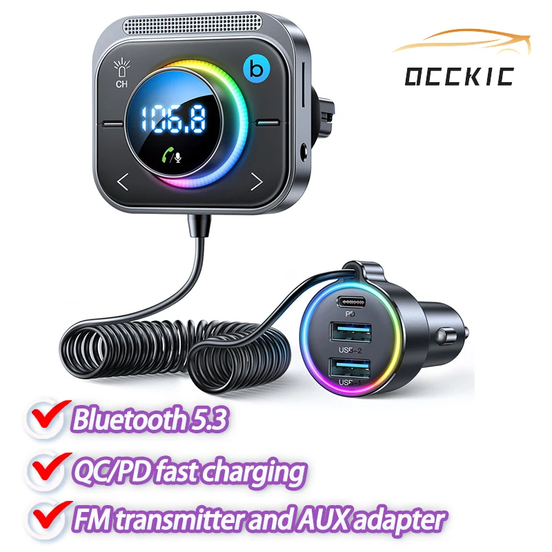 Bluetooth 5.3 FM / AUX USB концентратор Установка вентиляционных отверстий для автомобильных адаптеров и усиление баса 3 Порты PD и QC
Bluetooth 5.3 FM / AUX USB концентратор Установка вентиляционных отверстий для автомобильных адаптеров и усиление баса 3 Порты PD и QC