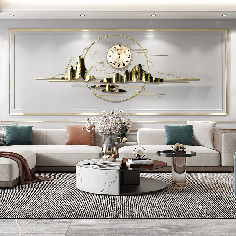 Background Wall Hanging Decoration Mural Restaurant Silent Clock Wall Hanging Fashion Clock
Background Wall Hanging Decoration Mural Restaurant Silent Clock Wall Hanging Fashion Clock