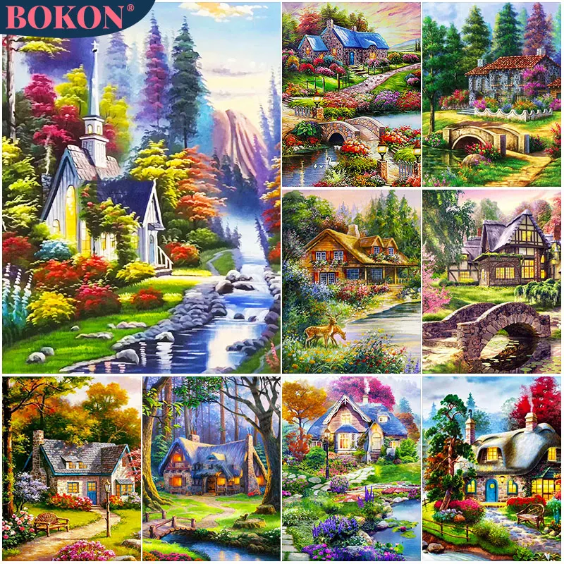 Scenery 5D Diamond Painting House Garden Villa Full Diamond Mosaic Diamond Embroidery Kit DIY Rhinestone Home Art Decoration
Scenery 5D Diamond Painting House Garden Villa Full Diamond Mosaic Diamond Embroidery Kit DIY Rhinestone Home Art Decoration