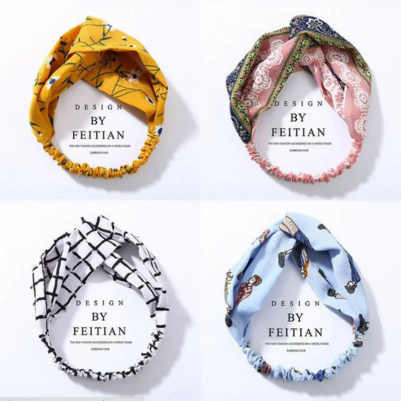 Women Summer Bohemian Style Hairbands Print Headbands Retro Cross Knot Turban Bandage Bandanas Women Hair Accessories
Women Summer Bohemian Style Hairbands Print Headbands Retro Cross Knot Turban Bandage Bandanas Women Hair Accessories