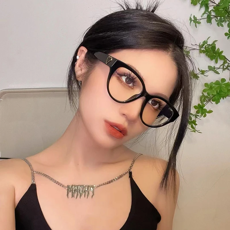Fashion Cat Eye Frame Anti Blue Light Glasses Eye Protection Eyeglasses Retro Black Sunglasses Heart Decoration Eyewear computer
Fashion Cat Eye Frame Anti Blue Light Glasses Eye Protection Eyeglasses Retro Black Sunglasses Heart Decoration Eyewear computer
