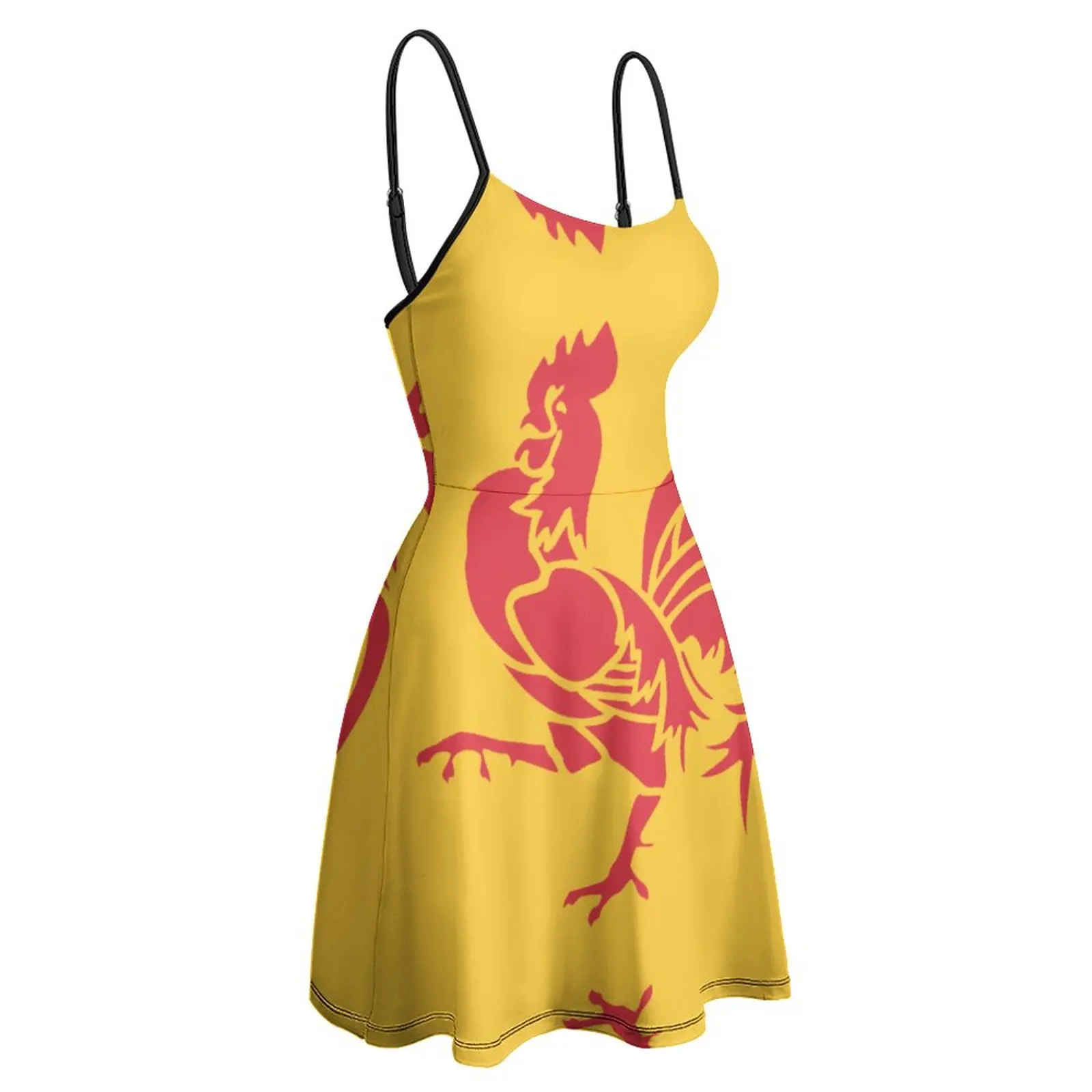 Exotic Flag of Wallonia Women's Sling Dress Casual Clubs Woman's Gown Suspender Dress Creative
Exotic Flag of Wallonia Women's Sling Dress Casual Clubs Woman's Gown Suspender Dress Creative