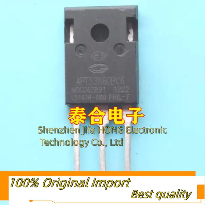 10 шт./лот APT53N60BC6 TO-247 MOSFET 53A 600V импортное Оригинальное лучшее качество
10 шт./лот APT53N60BC6 TO-247 MOSFET 53A 600V импортное Оригинальное лучшее качество