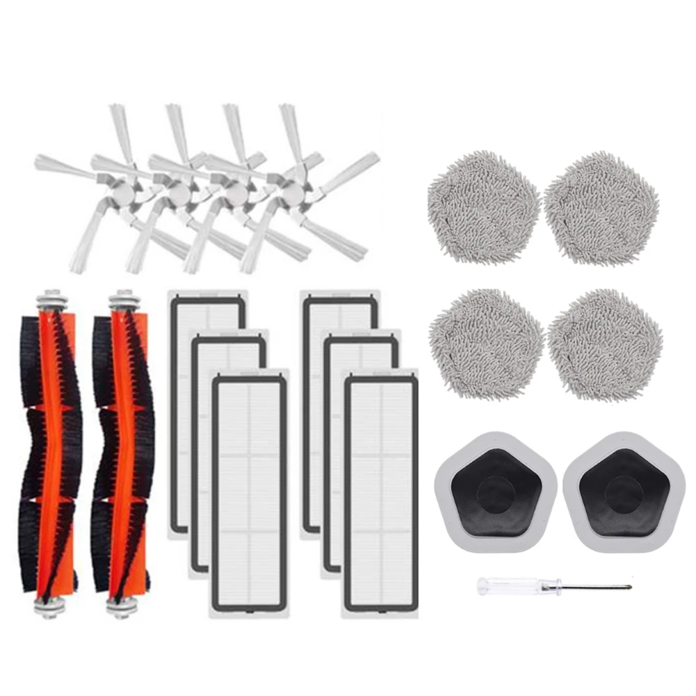 

19Pcs for XiaoMi Dreame Bot W10&W10 Pro Robot Vacuum Cleaner Accessories Main Side Brush Filter Mop Cloth and Mop Holder
