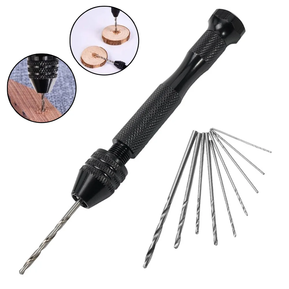 Micro 0.3-3.4mm Small Hand Drill With 10pcs Twist Drill Bits For Models Hobby DIY Woodworking Tools Drilling Rotary Tool
Micro 0.3-3.4mm Small Hand Drill With 10pcs Twist Drill Bits For Models Hobby DIY Woodworking Tools Drilling Rotary Tool