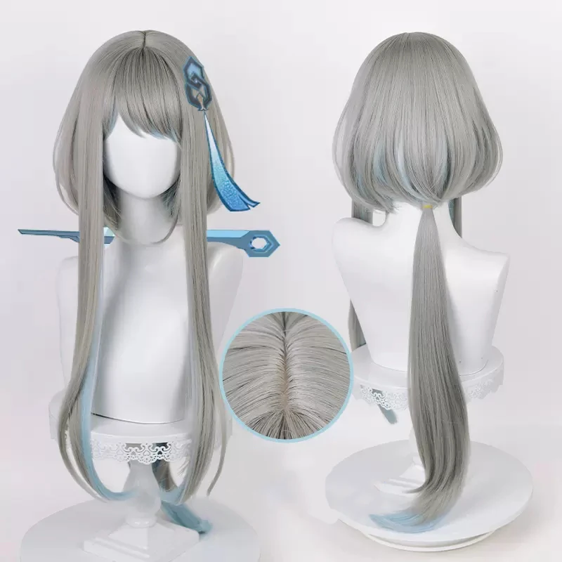 Genshin Impact Guizhong Cosplay Wig Guizhong 90cm Long Grey Light Blue Heat Resistant Synthetic Wig
Genshin Impact Guizhong Cosplay Wig Guizhong 90cm Long Grey Light Blue Heat Resistant Synthetic Wig