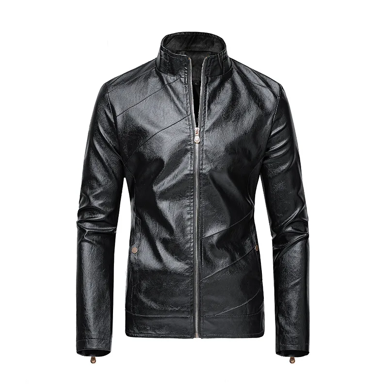 New 2023 Autumn/Winter Men's Leather Coat Stand up Collar PU Motorcycle Leather Coat Jacket Coat
New 2023 Autumn/Winter Men's Leather Coat Stand up Collar PU Motorcycle Leather Coat Jacket Coat