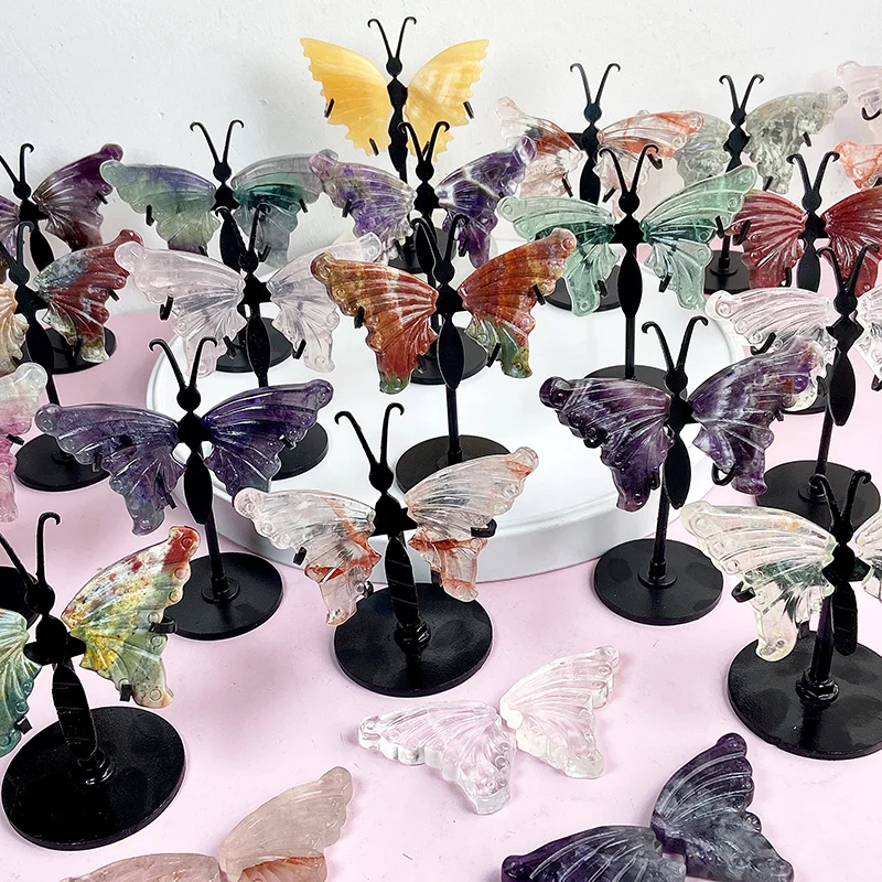 Crystal Butterfly Crafts Wings, Rose Quartz, Dream Amethyst, Healing Sculpture, Gemstone Stone, Home Ornament, Decoration Gifts
Crystal Butterfly Crafts Wings, Rose Quartz, Dream Amethyst, Healing Sculpture, Gemstone Stone, Home Ornament, Decoration Gifts