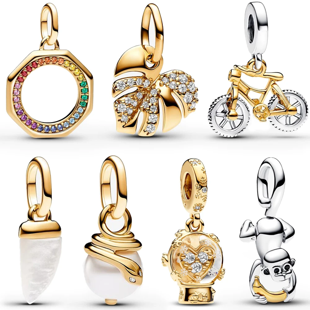 Genuine 14K Gold Snowball 925 Sterling Silver Blue Moon Angel Wings Charm Fit Original Brand Bracelet DIY Christmas Gift
Genuine 14K Gold Snowball 925 Sterling Silver Blue Moon Angel Wings Charm Fit Original Brand Bracelet DIY Christmas Gift