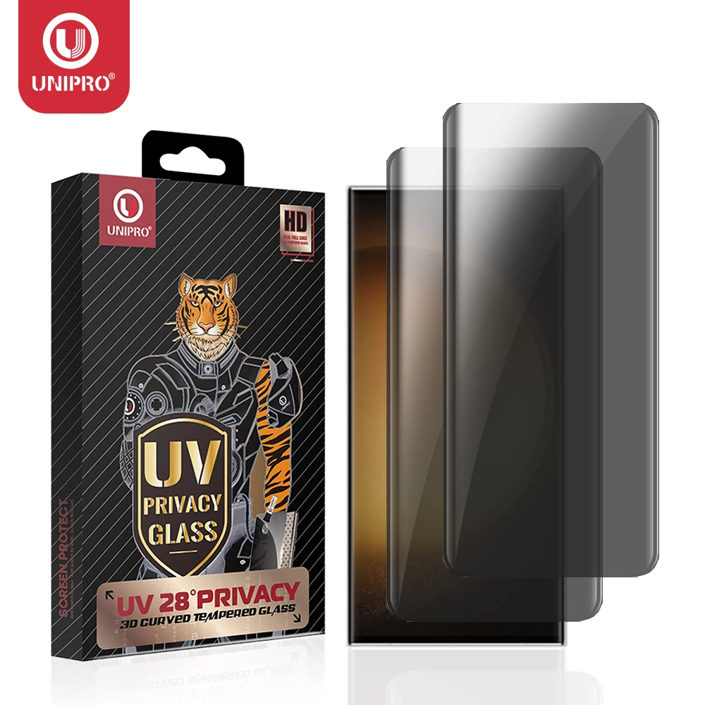 UNIPRO 1Pcs Full Cover Privacy UV Tempered Glass For Samsung Galaxy S23 S22Ultra S21FE Note 20 Anti Spy UV Screen Protector Film
UNIPRO 1Pcs Full Cover Privacy UV Tempered Glass For Samsung Galaxy S23 S22Ultra S21FE Note 20 Anti Spy UV Screen Protector Film