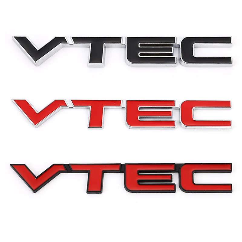 

Metal Car Sticker VTEC Emblem Badge Sticker Decal for Honda VTEC Accord CRV FIT CIVIC Crosstour SPIRIOR CITY CRIDER JADE ODYSSEY