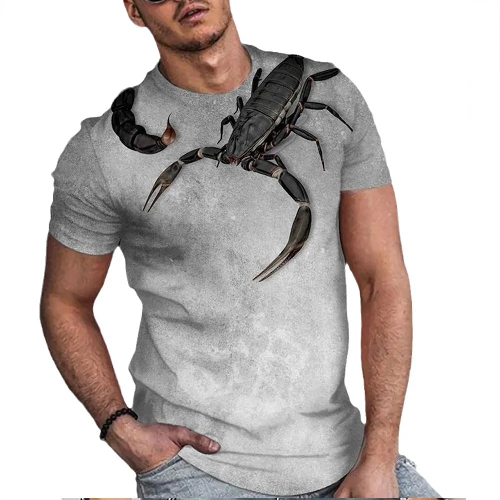 Cool Scorpion 3D Printed Men's T-shirt Hip Hop Street Clothing Fashion Oversized Men's Comfortable Casual Top
Cool Scorpion 3D Printed Men's T-shirt Hip Hop Street Clothing Fashion Oversized Men's Comfortable Casual Top