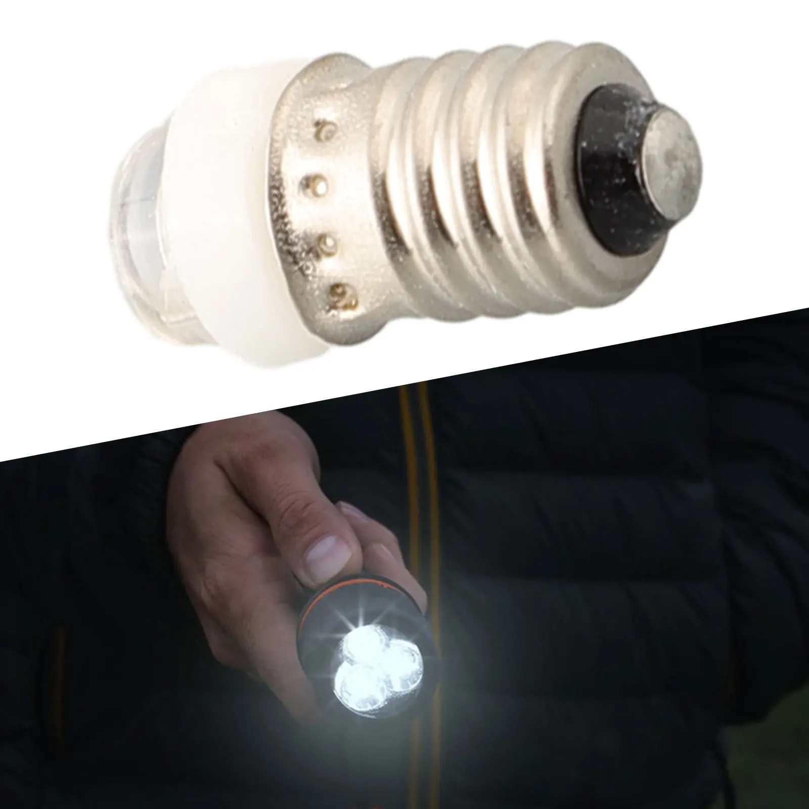 3/4.5/6V 0.5W 6000K White LED E10 Replacement Bulb Silver Night Lighting Flashlight Bulb For Flashlight Lantern Torch
3/4.5/6V 0.5W 6000K White LED E10 Replacement Bulb Silver Night Lighting Flashlight Bulb For Flashlight Lantern Torch