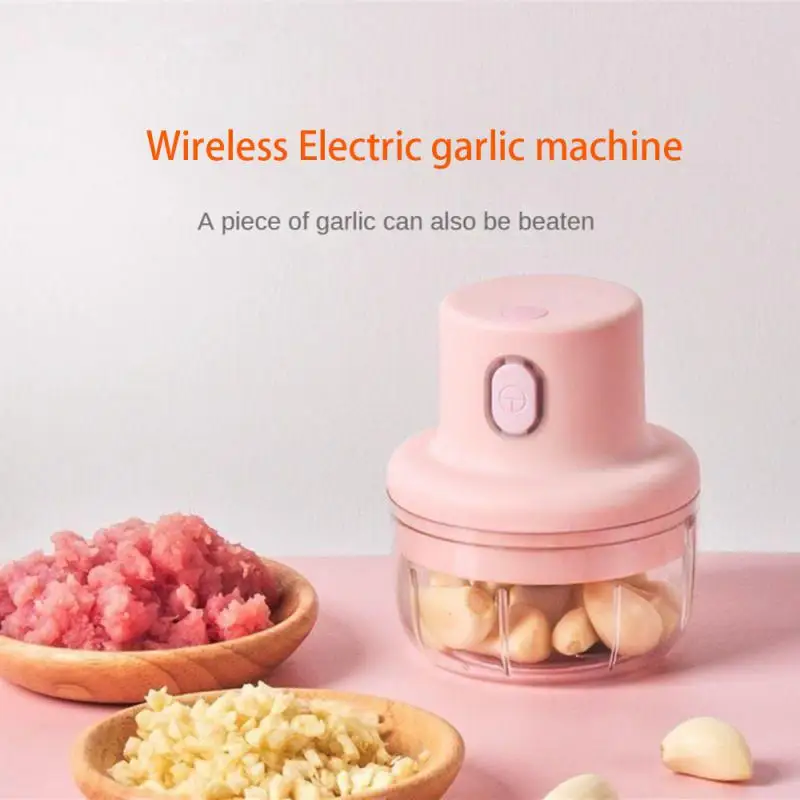 

Mini Electric Garlic Masher Machine 100/250ml Food Processor for Black Pepper Chili Vegetable Nuts Kitchen Tools