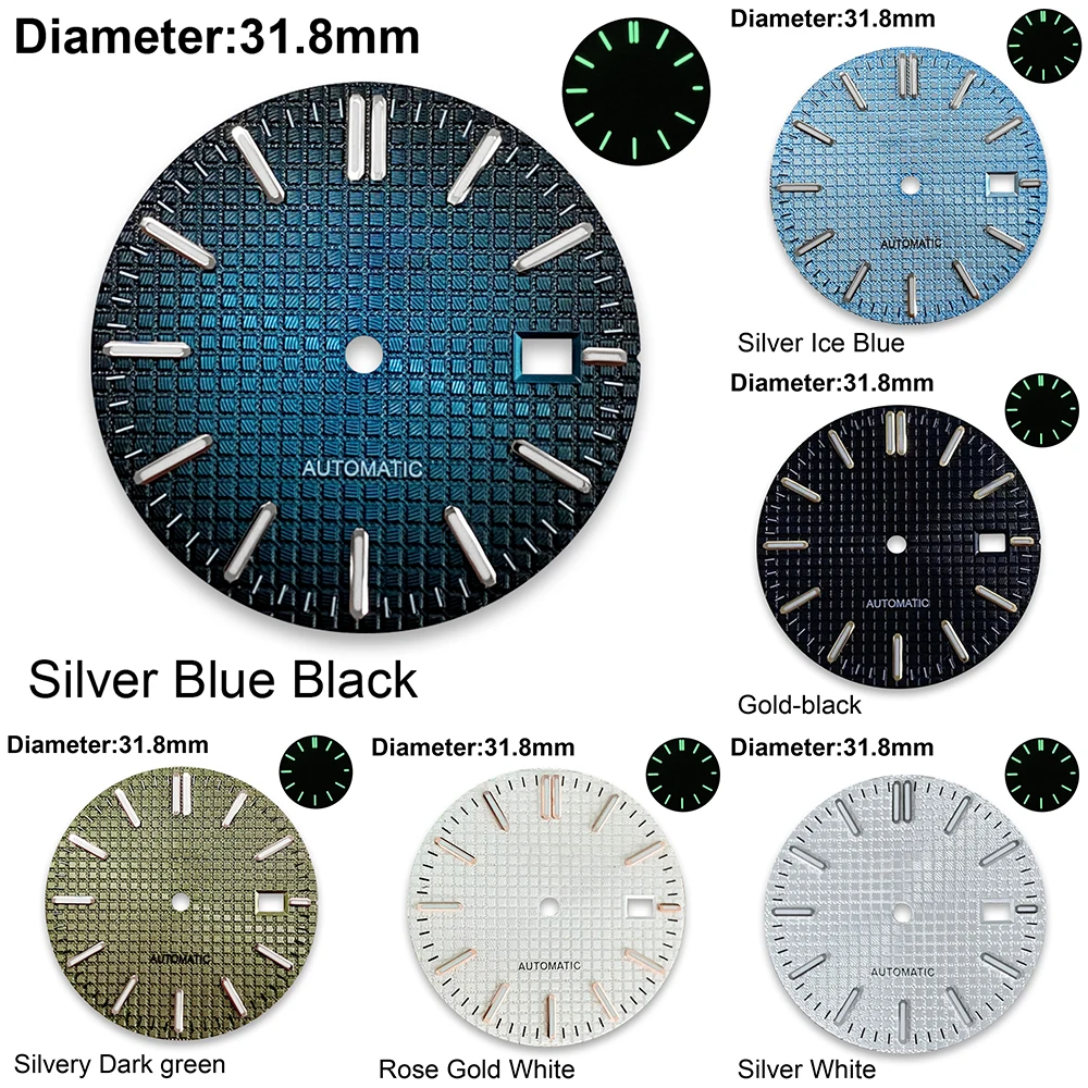 31.8mm S Logo Oak Dial Suitable For NH35/NH36/4R/7S Movement Green Luminous Watch Modification Accessories
31.8mm S Logo Oak Dial Suitable For NH35/NH36/4R/7S Movement Green Luminous Watch Modification Accessories