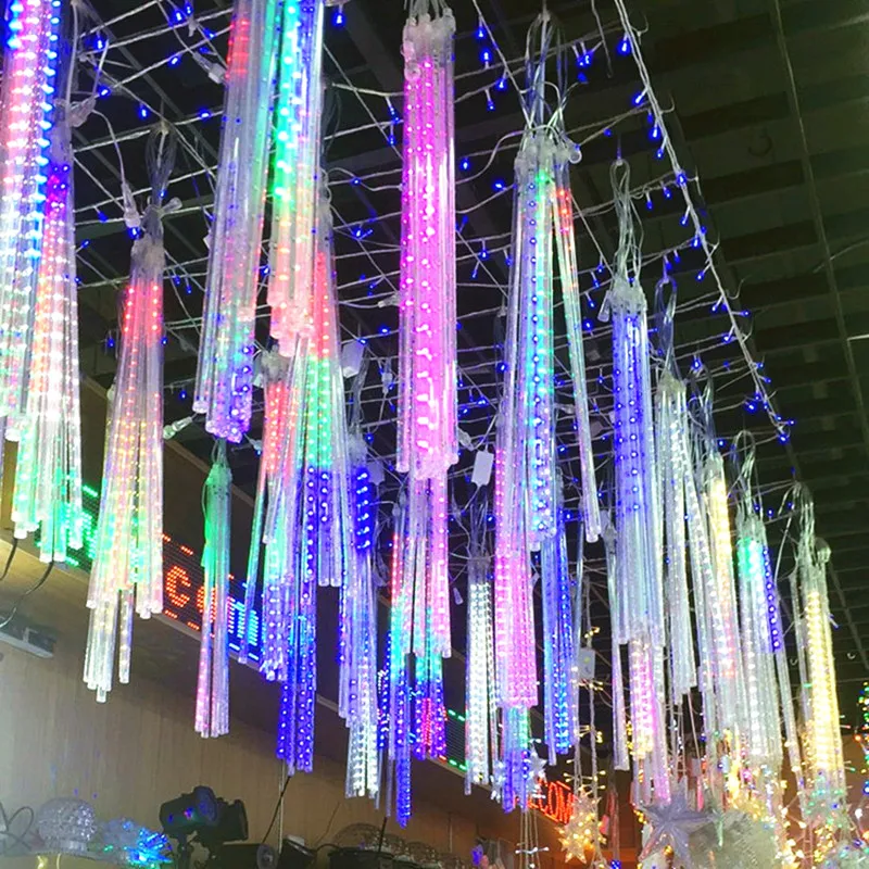 30/50cm 8 Tubes Meteor Shower Rain Led Fairy String Lights Street Garlands Christmas Tree Decorations for Outdoor New Year Decor
30/50cm 8 Tubes Meteor Shower Rain Led Fairy String Lights Street Garlands Christmas Tree Decorations for Outdoor New Year Decor