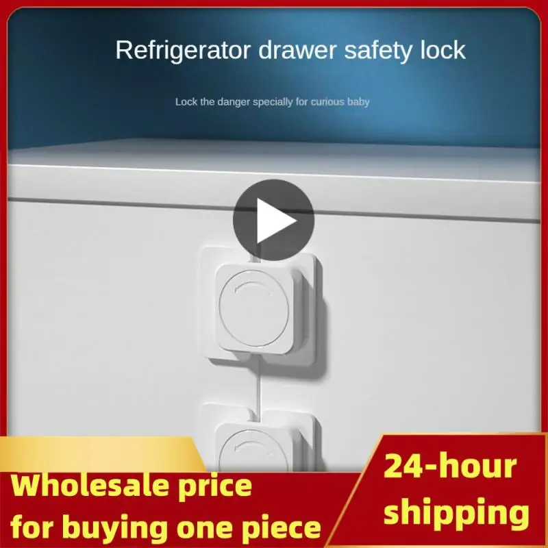 

Baby Safety Lock Home Refrigerator Door Lock Home Security Protection Anti Open Fridge Locks Freezer Cabinet Buckle
