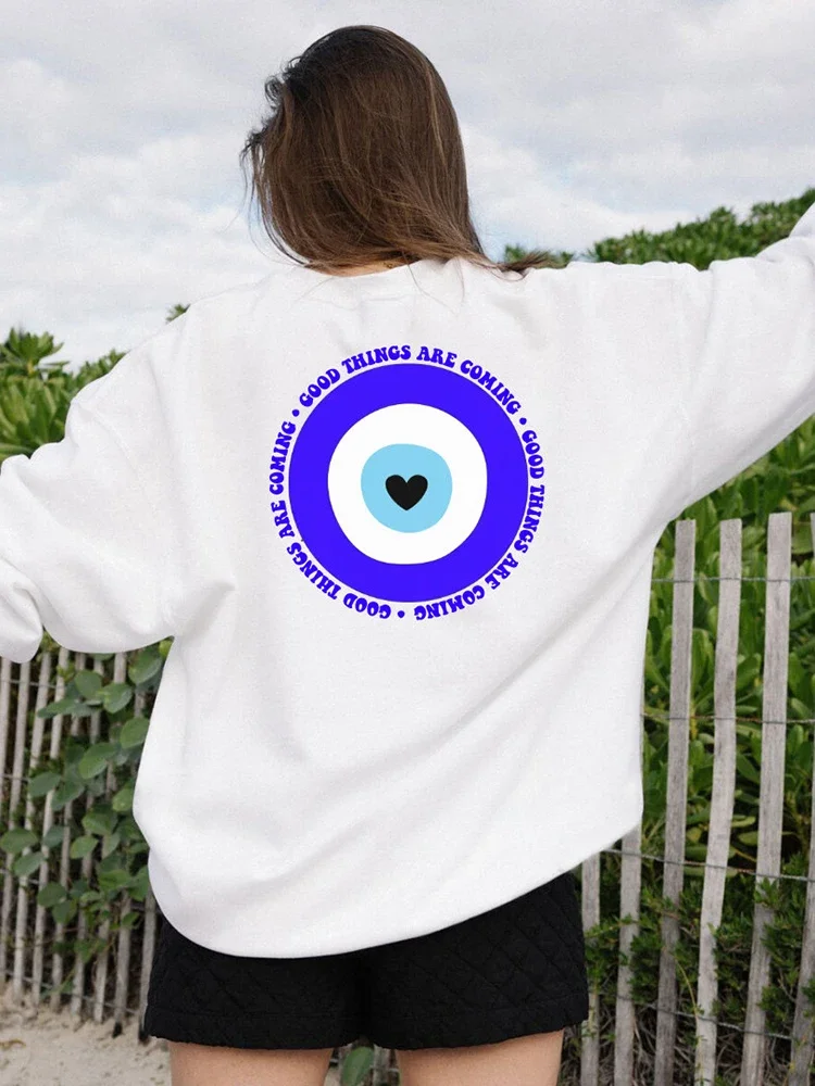 Женский свитшот с длинным рукавом, круглым вырезом и принтом
Женский свитшот с длинным рукавом, круглым вырезом и принтом