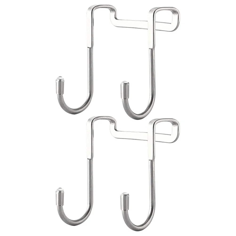 2 Pcs Clothing Hook up Wreath Hanger Shower Door Stainless Steel Over The Hooks 
2 Pcs Clothing Hook up Wreath Hanger Shower Door Stainless Steel Over The Hooks