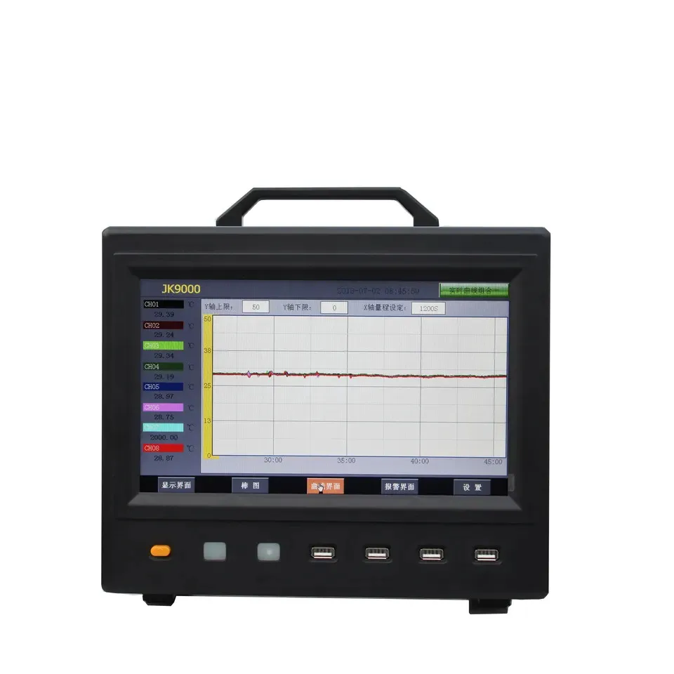 High Accuracy JK9000-16 Multichannel Data Logger Multiplex Temperature Tester 16 Channels Data Recorder
High Accuracy JK9000-16 Multichannel Data Logger Multiplex Temperature Tester 16 Channels Data Recorder