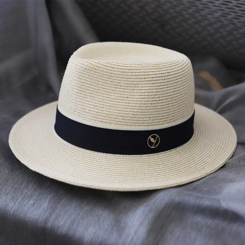 

2024 Trend New Holiday Plus Size Men/Women Panama Brim Fashion Straw Hat Summer Fedora Sun Beach VacationHat High Quality