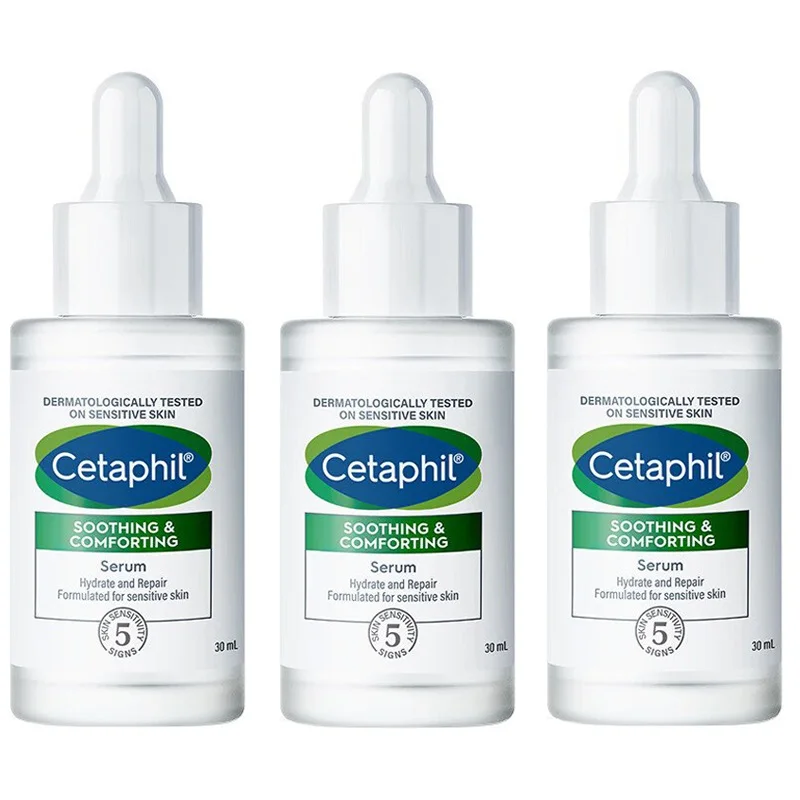 3Pcs Cetaphil Soothing & Comforting Serum Hydrate and Repair Formulated for Sensitive Skin 30ml Essence
3Pcs Cetaphil Soothing & Comforting Serum Hydrate and Repair Formulated for Sensitive Skin 30ml Essence