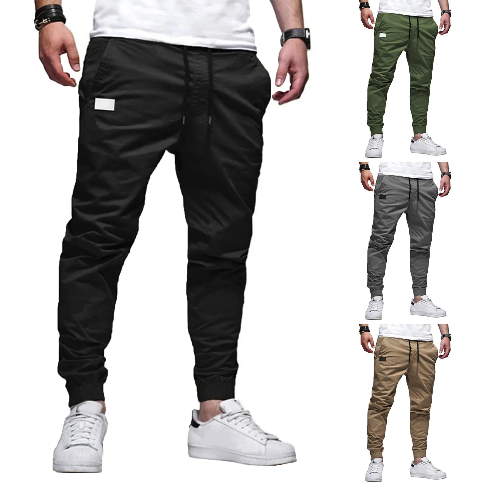 

Mans Fashion Outdoor Cotton Drawstring Sweatpants Summer Casual Pants Trousers New Linen Solid Jogging Pants Pantalones 2024