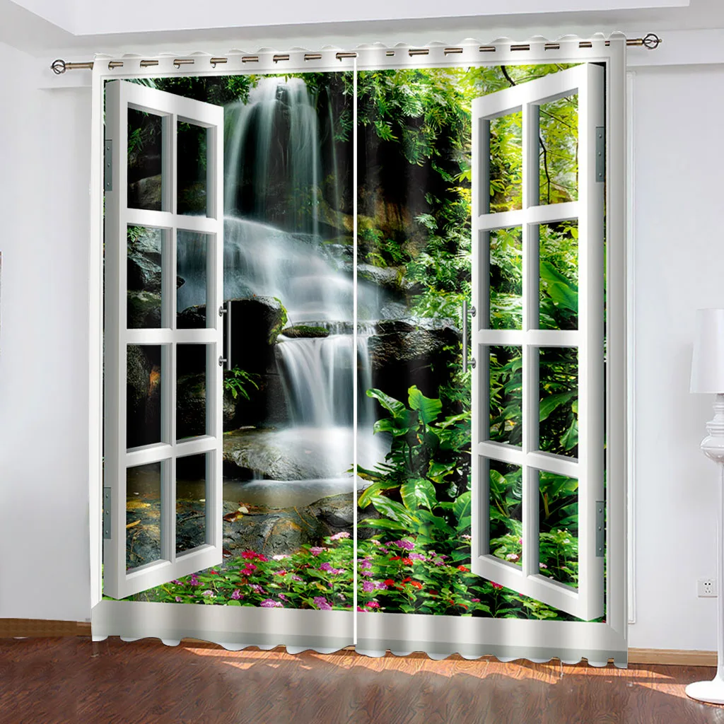 3D waterfall polyester Curtain Living Room Bedroom Photo natural Curtains 3D Digital Printing Window Drapes Light Shading
3D waterfall polyester Curtain Living Room Bedroom Photo natural Curtains 3D Digital Printing Window Drapes Light Shading