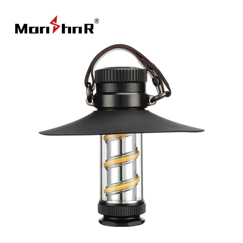 

LED Rechargeable Portable Camping Lantern Camp Bright Flashlights with Stepless Dimming Waterproof Powerful Handheld Work Light