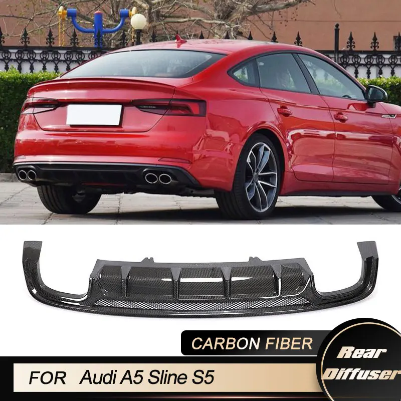 Car Rear Bumper Diffuser Lip Spoiler For Audi A5 Sline S5 4-Door 2017-2019 Racing Rear Diffuser Apron Lip Body Kit Carbon Fiber
Car Rear Bumper Diffuser Lip Spoiler For Audi A5 Sline S5 4-Door 2017-2019 Racing Rear Diffuser Apron Lip Body Kit Carbon Fiber
