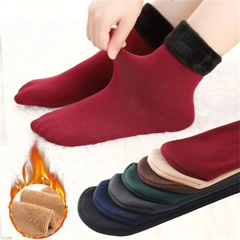 Winter Warm Women Thicken Thermal Socks Seamless Sock Plus Velvet Floor Sleeping Socks
Winter Warm Women Thicken Thermal Socks Seamless Sock Plus Velvet Floor Sleeping Socks