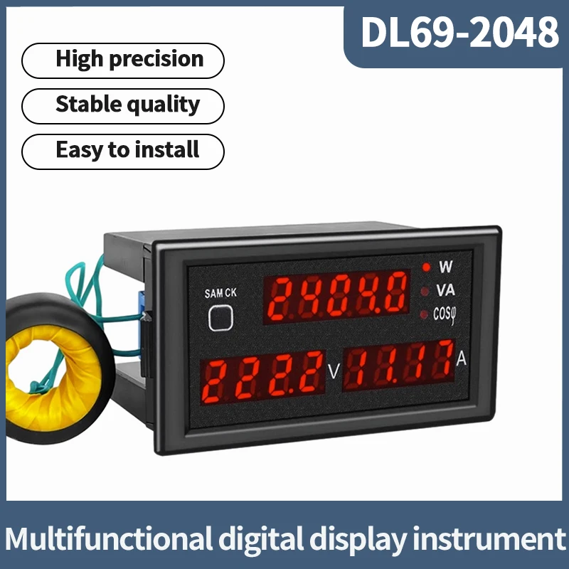 DL69-2048 Высокоточный бытовой Интеллектуальный детектор напряжения переменного тока и силы тока с цифровым дисплеем
DL69-2048 Высокоточный бытовой Интеллектуальный детектор напряжения переменного тока и силы тока с цифровым дисплеем