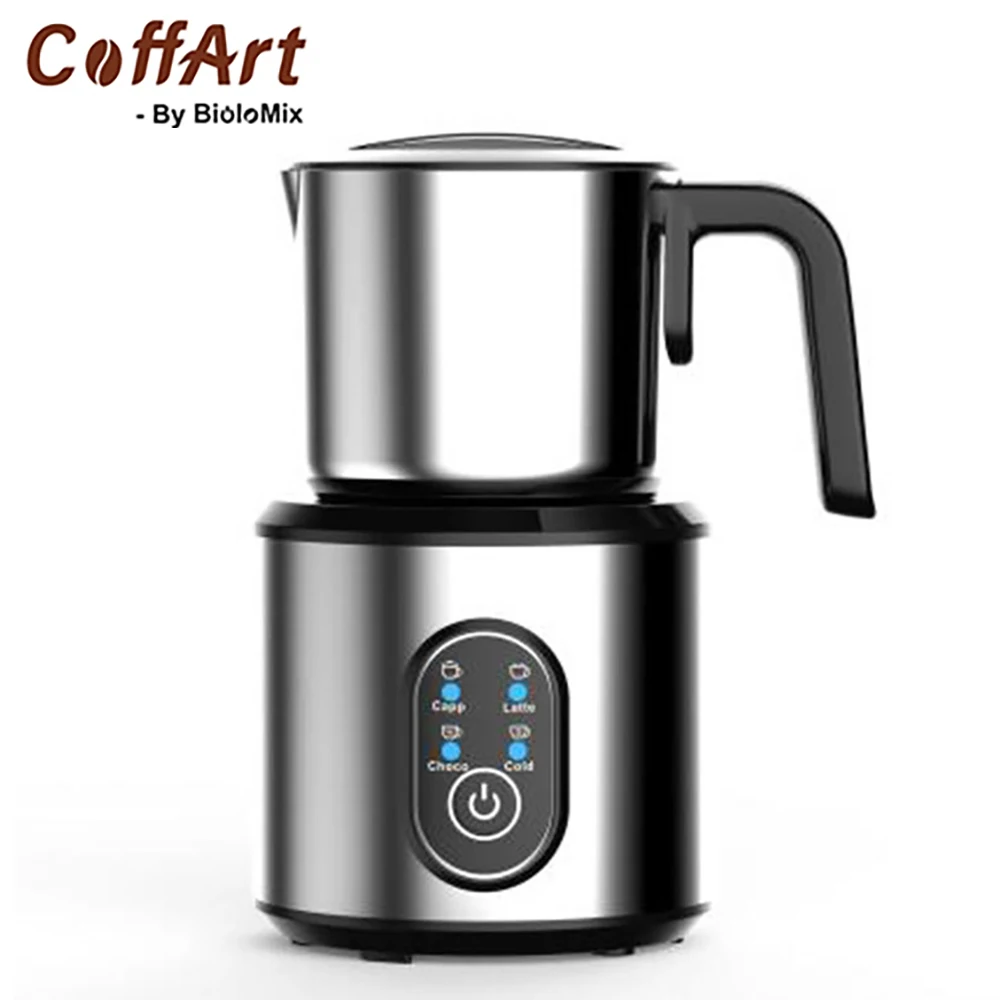 Coffart Stainless Steel Electric Milk Frother and Steamer, Large Capacity Automatic Foam Maker for Hot & Cold Milk Foam
Coffart Stainless Steel Electric Milk Frother and Steamer, Large Capacity Automatic Foam Maker for Hot & Cold Milk Foam