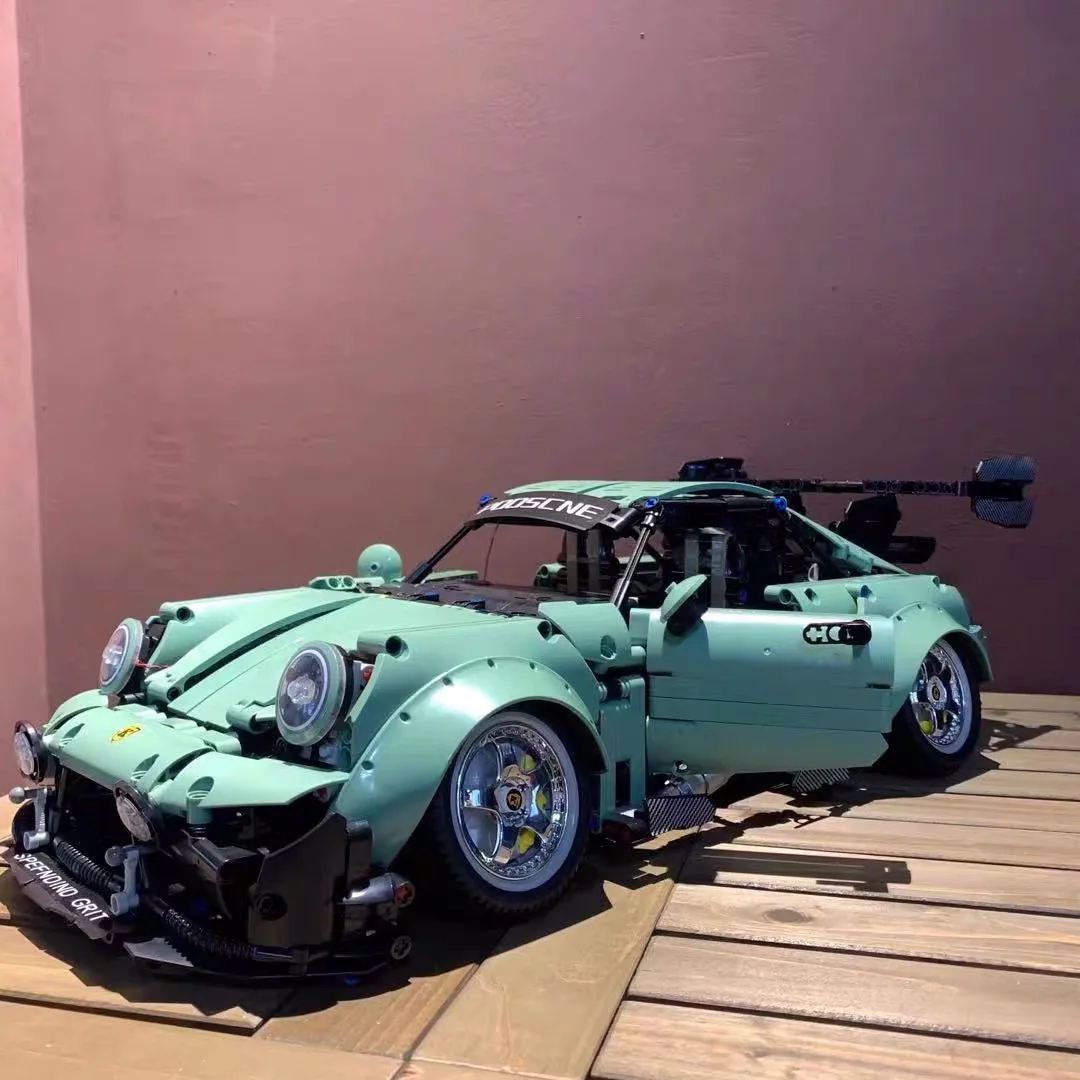 City Green Supercar 964 RWB 1:10 Model Low-Profile Wide-body Racing Car Technology Mechanical Car Building Blocks Toys Boys Gift City Green Supercar 964 RWB 1:10 Model Low-Profile Wide-body Racing Car Technology Mechanical Car Building Blocks Toys Boys Gift