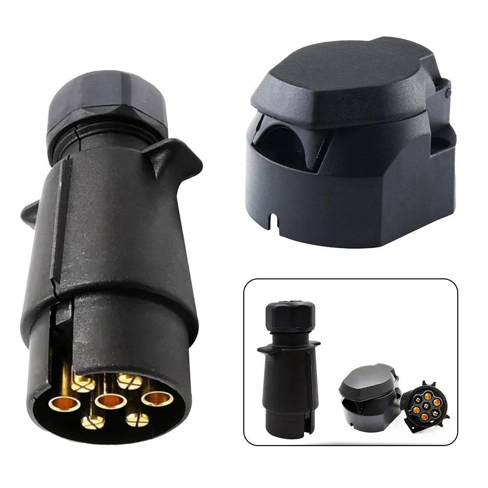 Brand New 7Pin Plug Socket RV Connector Trailer Plug Socket VP170EB VS170EW Black (As Pictures Show) Plug Socket
Brand New 7Pin Plug Socket RV Connector Trailer Plug Socket VP170EB VS170EW Black (As Pictures Show) Plug Socket