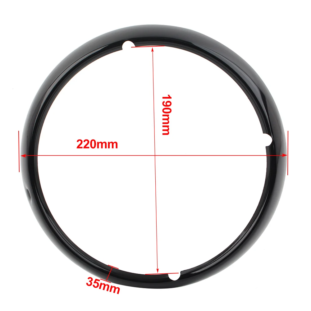Motorcycle 7" Headlight Headlamp Trim Ring Visor Light Cover For Harley Touring Electra Street Glide Bright Black
Motorcycle 7" Headlight Headlamp Trim Ring Visor Light Cover For Harley Touring Electra Street Glide Bright Black