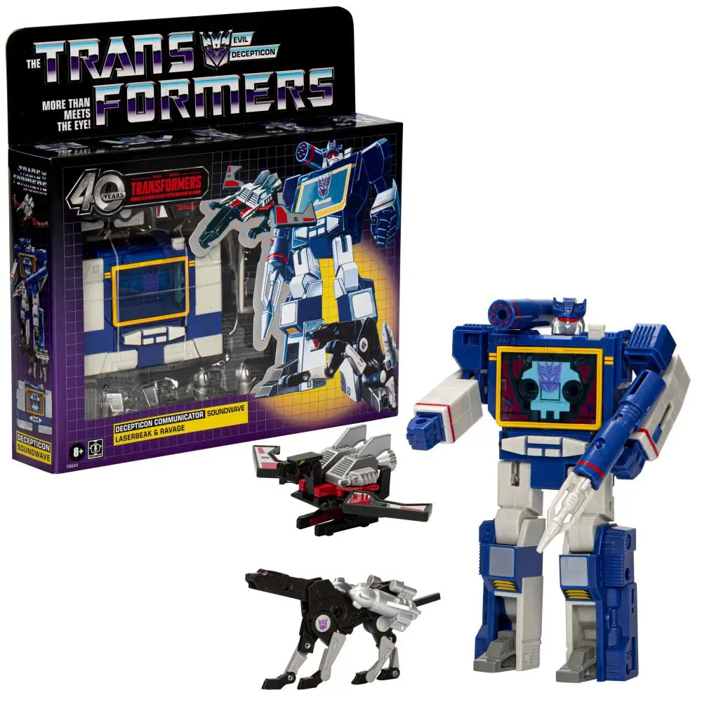 Hasbro Transformers Retro 40Th Anniversary, Soundwave, Laserbeak, & Ravage 7-Inch Action Figures Toy Gift Collectibles Original
Hasbro Transformers Retro 40Th Anniversary, Soundwave, Laserbeak, & Ravage 7-Inch Action Figures Toy Gift Collectibles Original