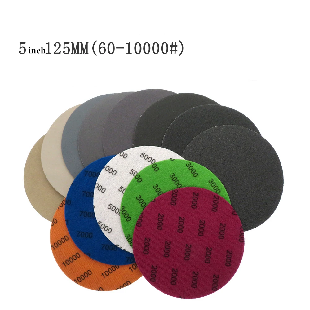 Waterproof Sanding Discs 5 inches 125mm Hook & Loop Silicone Carbide Sandpaper Wet/Dry 60 -10000 Grit for Polishing Grinding
Waterproof Sanding Discs 5 inches 125mm Hook & Loop Silicone Carbide Sandpaper Wet/Dry 60 -10000 Grit for Polishing Grinding