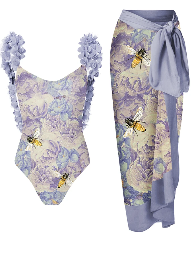 Женский слитный купальник с цветочным принтом и открытой спиной
Женский слитный купальник с цветочным принтом и открытой спиной